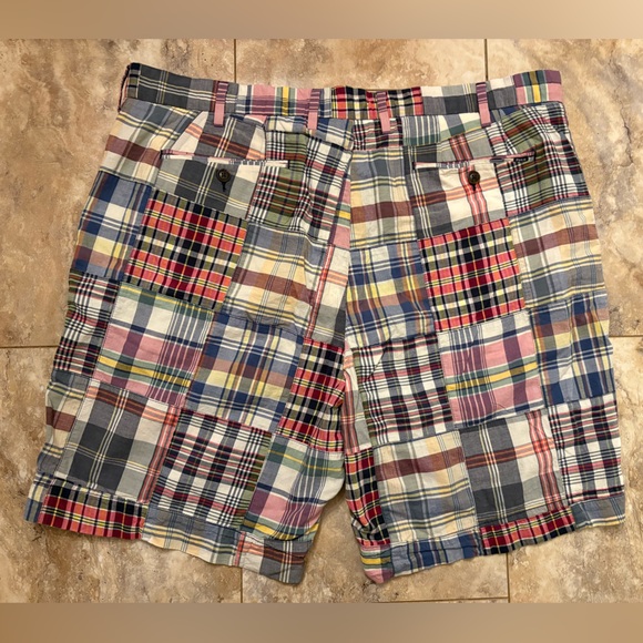 Polo Ralph Lauren Classic Fit Madras Patchwork Shorts Men’s 40 - Picture 6 of 15